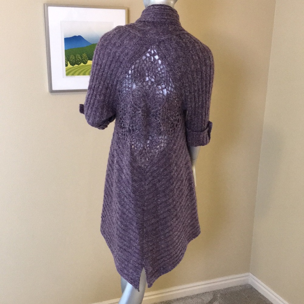 BCBGMaxAzria | Open Front Short Sleeve Cardigan Sweater